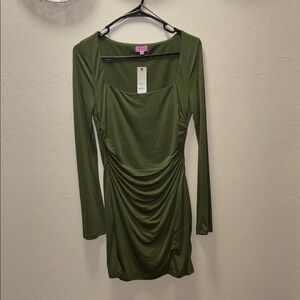 Francesca's Collections Olive Dress